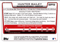 2012 Bowman Draft Picks & Prospects Chrome Hunter Bailey #BDPP150