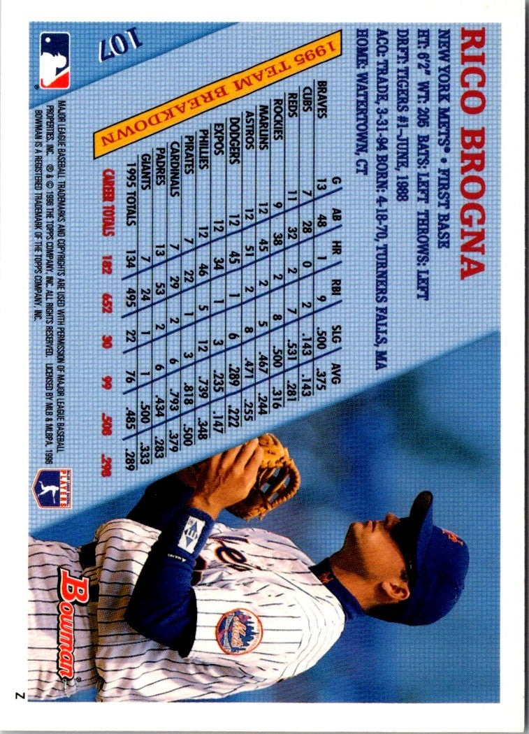 1996 Bowman Rico Brogna