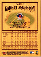 2003 Fleer Splendid Splinters Garret Anderson #9