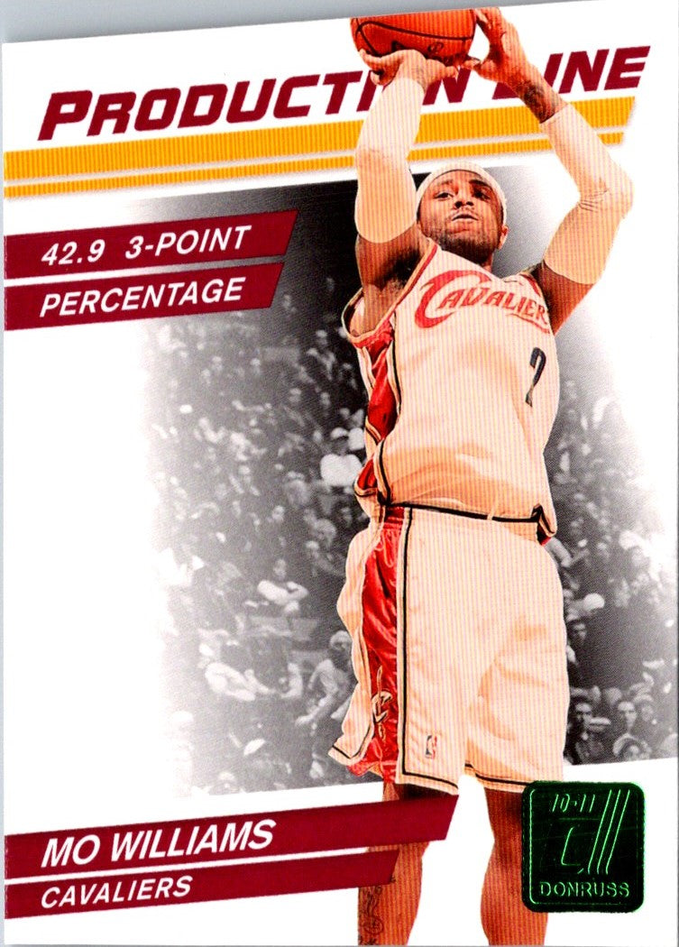 2010 Donruss Production Line Mo Williams