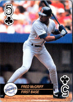 1992 U.S. Playing Card Co. Baseball Aces Fred McGriff #5