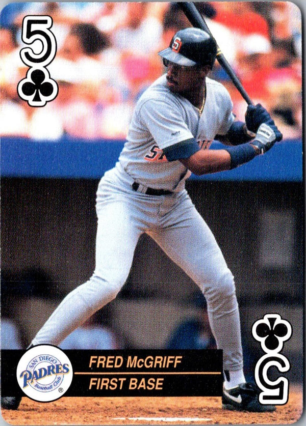 1992 U.S. Playing Card Co. Baseball Aces Fred McGriff #5