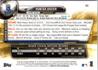 2017 Bowman Hunter Dozier #63 Rookie