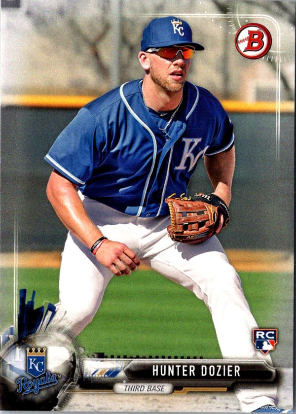 2017 Bowman Hunter Dozier #63 Rookie