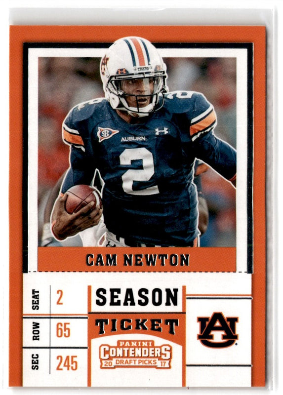 2017 Panini Contenders Draft Picks Cam Newton #17