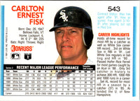 1992 Donruss Carlton Fisk #543
