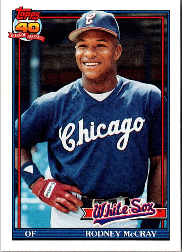 1991 Topps Rodney McCray #523 Rookie