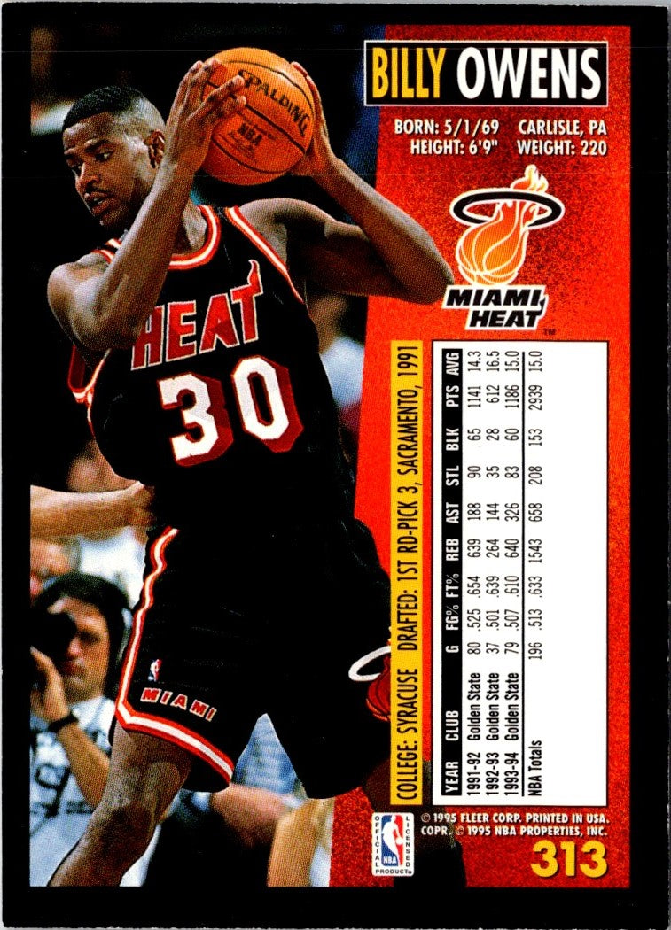 1994 Fleer Billy Owens