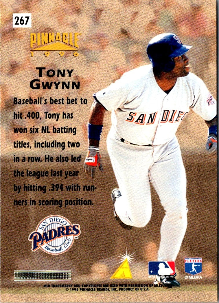 1996 Pinnacle Tony Gwynn