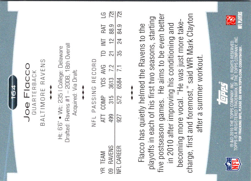2010 Topps Platinum Joe Flacco