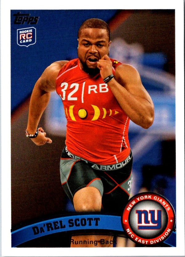 2011 Topps Da'Rel Scott #55 Rookie