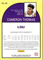 2021 Panini Chronicles Draft Picks Cameron Thomas #65