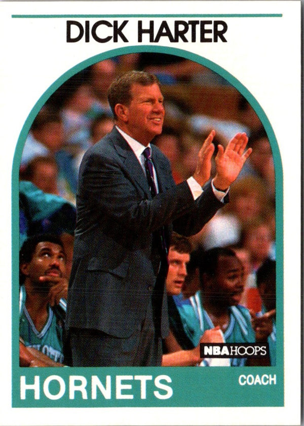 1989 Hoops Dick Harter #127 Rookie