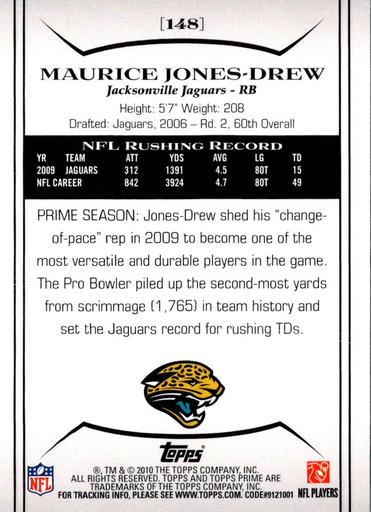 2010 Topps Prime Maurice Jones-Drew