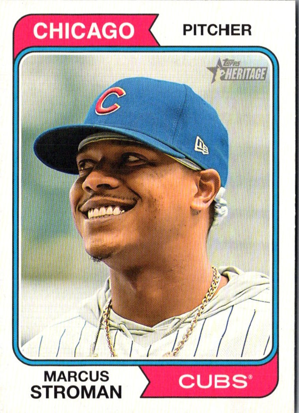 2023 Topps Chrome Pink Refractor Marcus Stroman #212