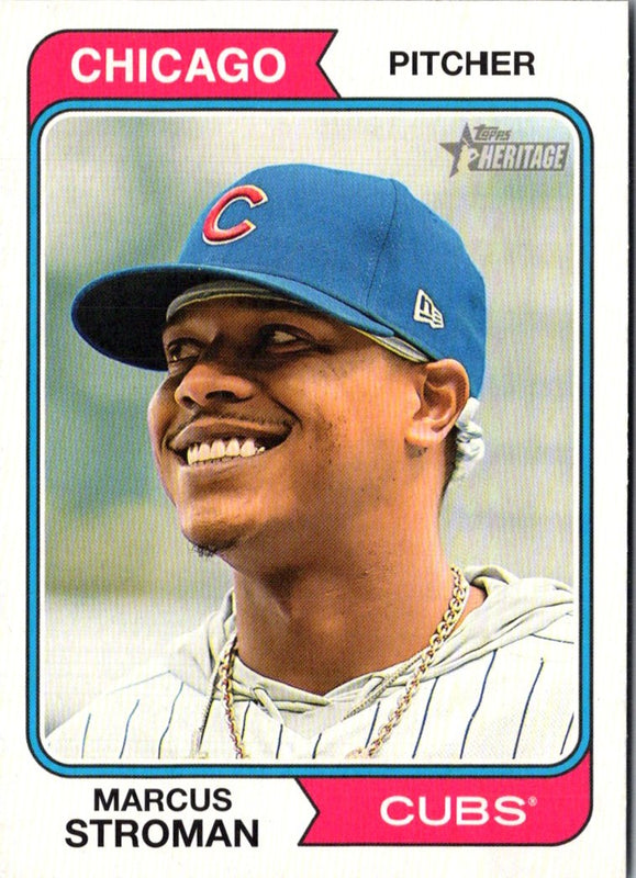 2023 Topps Chrome Pink Refractor Marcus Stroman #212