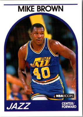 1989 Hoops Mike Brown #336 Rookie