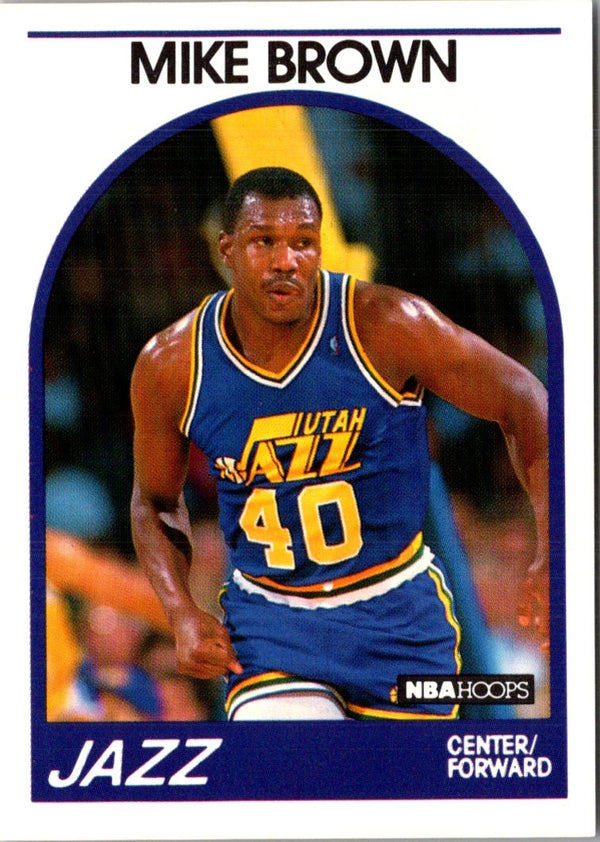 1989 Hoops Mike Brown #336 Rookie
