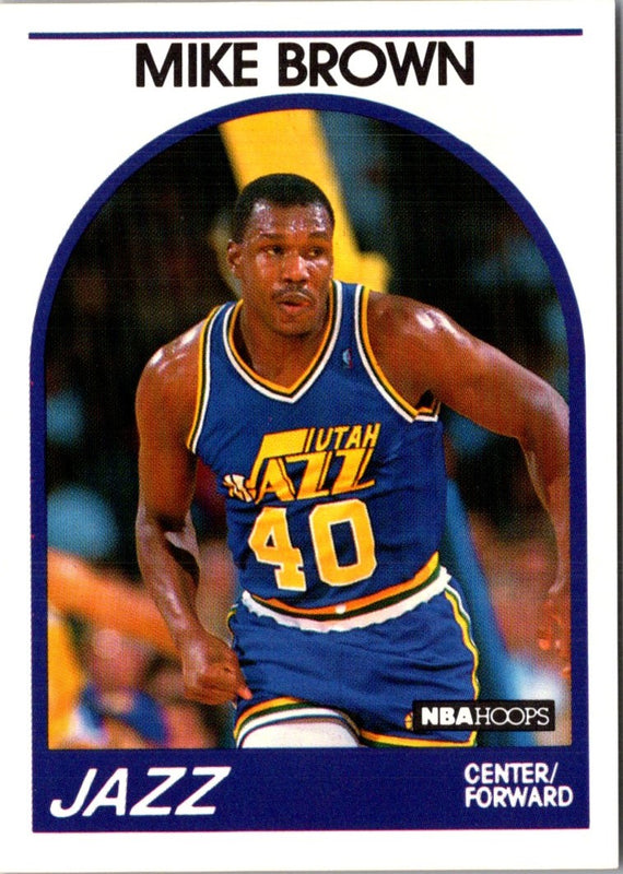 1989 Hoops Mike Brown #336 Rookie