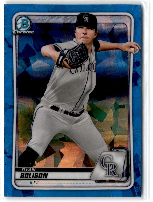 2020 Bowman Draft Chrome Sapphire Ryan Rolison #BD-36