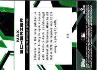 2021 Topps Fire Max Scherzer #113