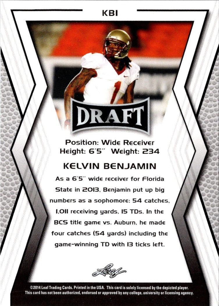 2014 Leaf Draft Kelvin Benjamin