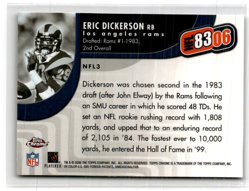 2006 Topps NFL 8306 Eric Dickerson