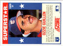 1989 Score Baseball's 100 Hottest Players Ozzie Guillen