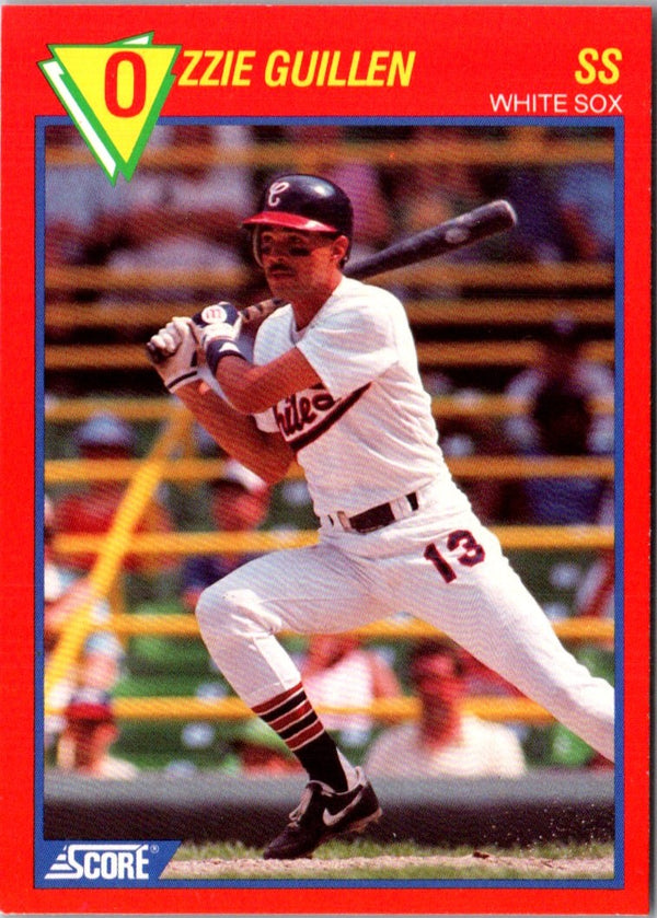 1989 Score Baseball's 100 Hottest Players Ozzie Guillen #51