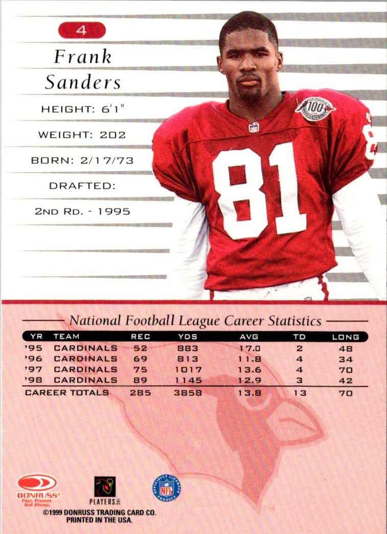 1999 Donruss Frank Sanders