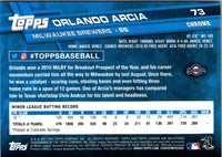2017 Topps Chrome Orlando Arcia #73 Rookie