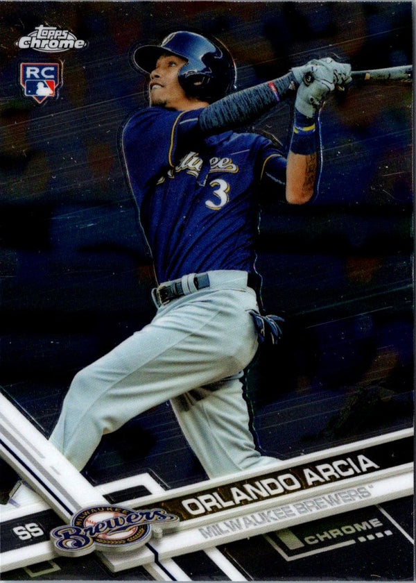 2017 Topps Chrome Orlando Arcia #73 Rookie