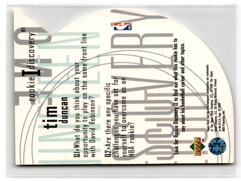 1998 Upper Deck Tim Duncan
