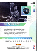 2018 Panini Status Karl-Anthony Towns #92