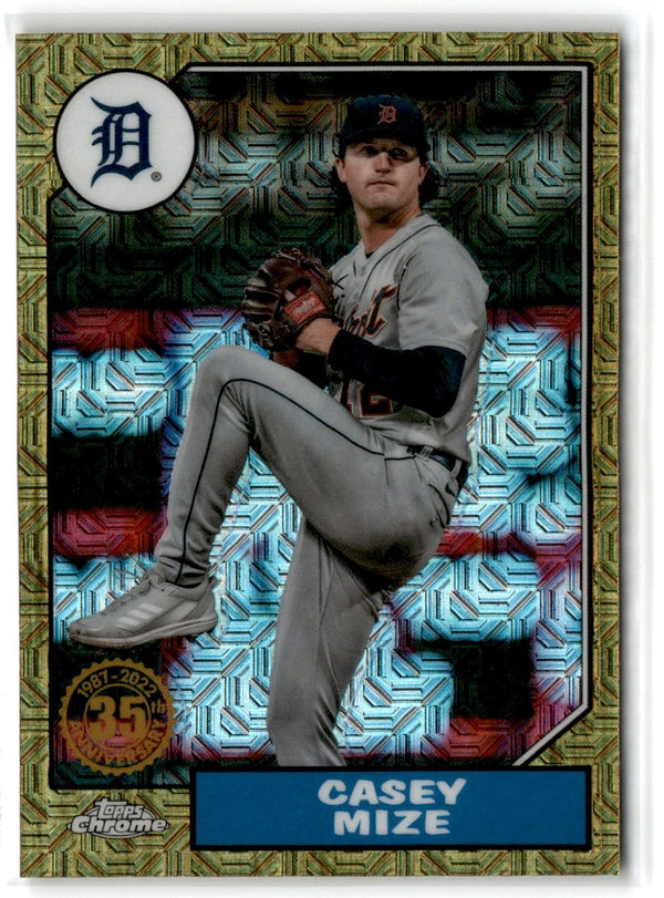 2022 Topps 1987 Baseball Chrome Casey Mize #T87C2-5