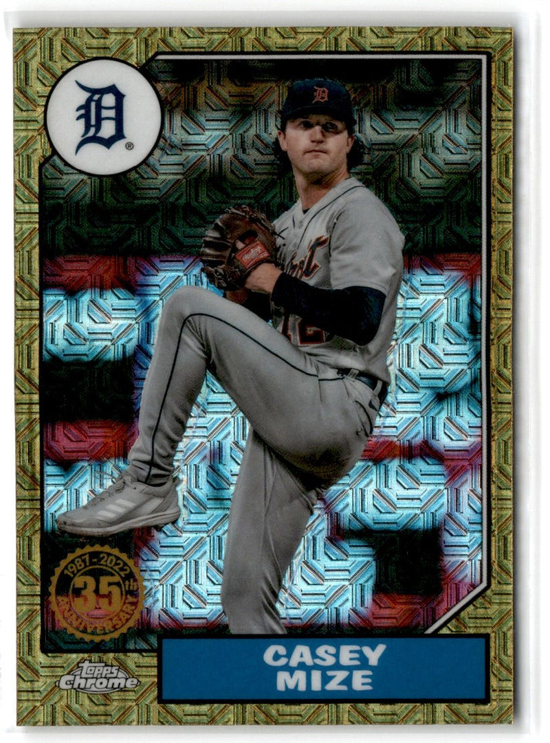 2022 Topps 1987 Baseball Chrome Casey Mize