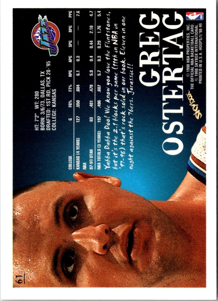 1998 Hoops Greg Ostertag