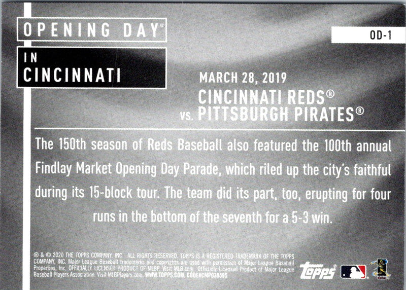 2020 Topps Opening Day Trey Mancini