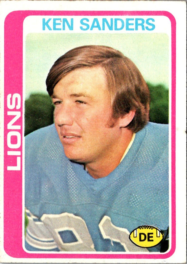 1978 Topps Ken Sanders #222 Rookie