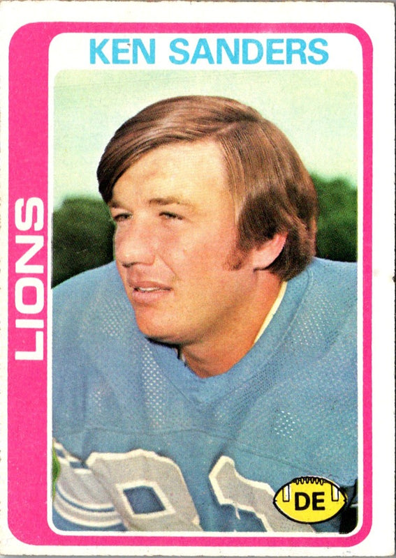 1978 Topps Ken Sanders #222 Rookie