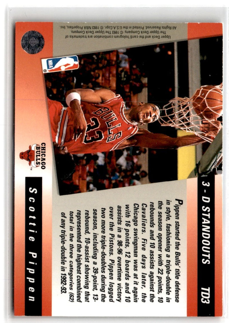 1993 Upper Deck Triple Double Scottie Pippen