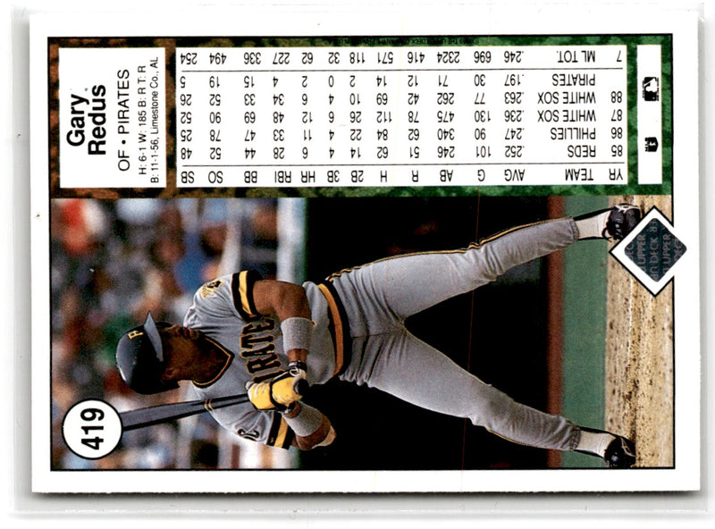 1989 Upper Deck Gary Redus