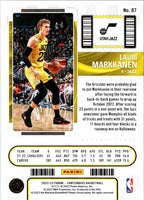 2022 Panini Contenders Season Ticket Lauri Markkanen #87