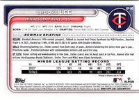 2024 Bowman Prospects Brooks Lee #BP-143