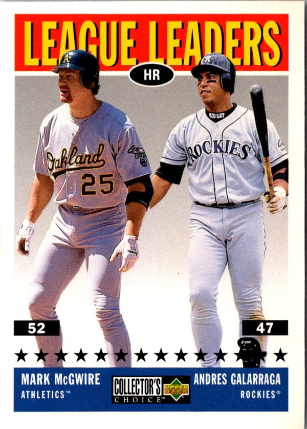 1997 Collector's Choice Andres Galarraga/Mark McGwire #57