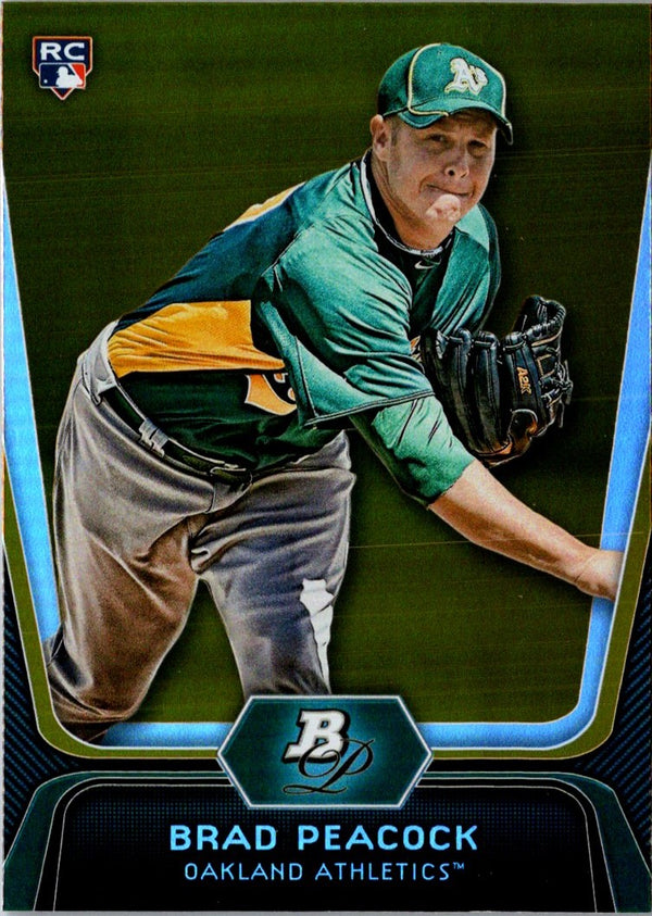 2012 Bowman Platinum Brad Peacock #60 Rookie