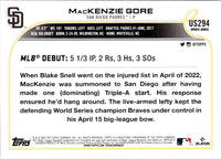 2022 Topps Update MacKenzie Gore #US294