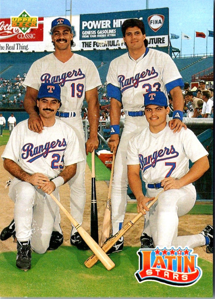 1993 Upper Deck Juan Gonzalez/Jose Canseco/Rafael Palmeiro/Ivan Rodriguez