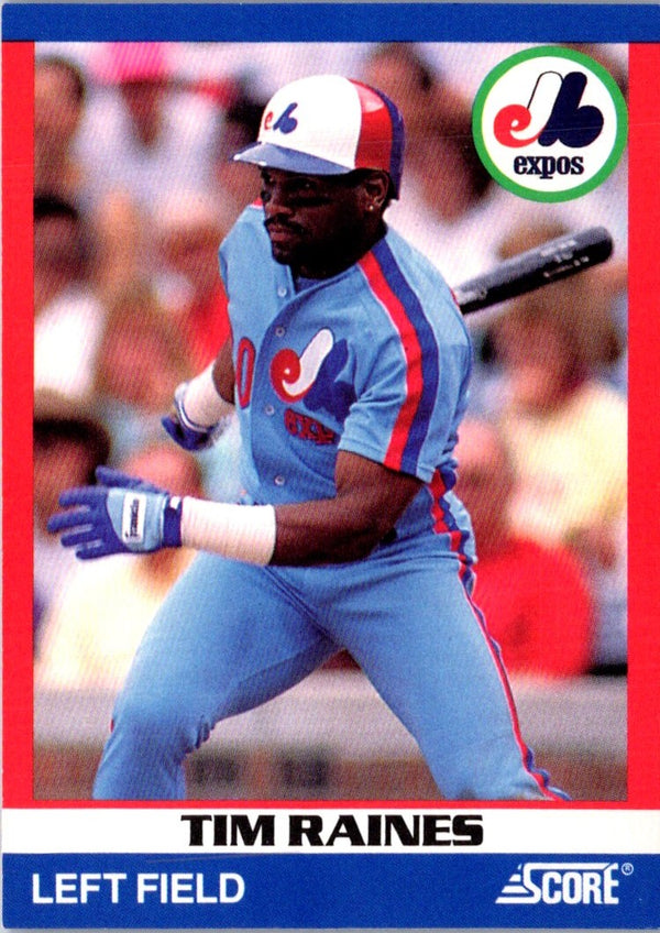 1991 Score 100 Superstars Tim Raines #89