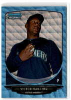 2013 Bowman Chrome Prospects Blue Wave Victor Sanchez #BCP104